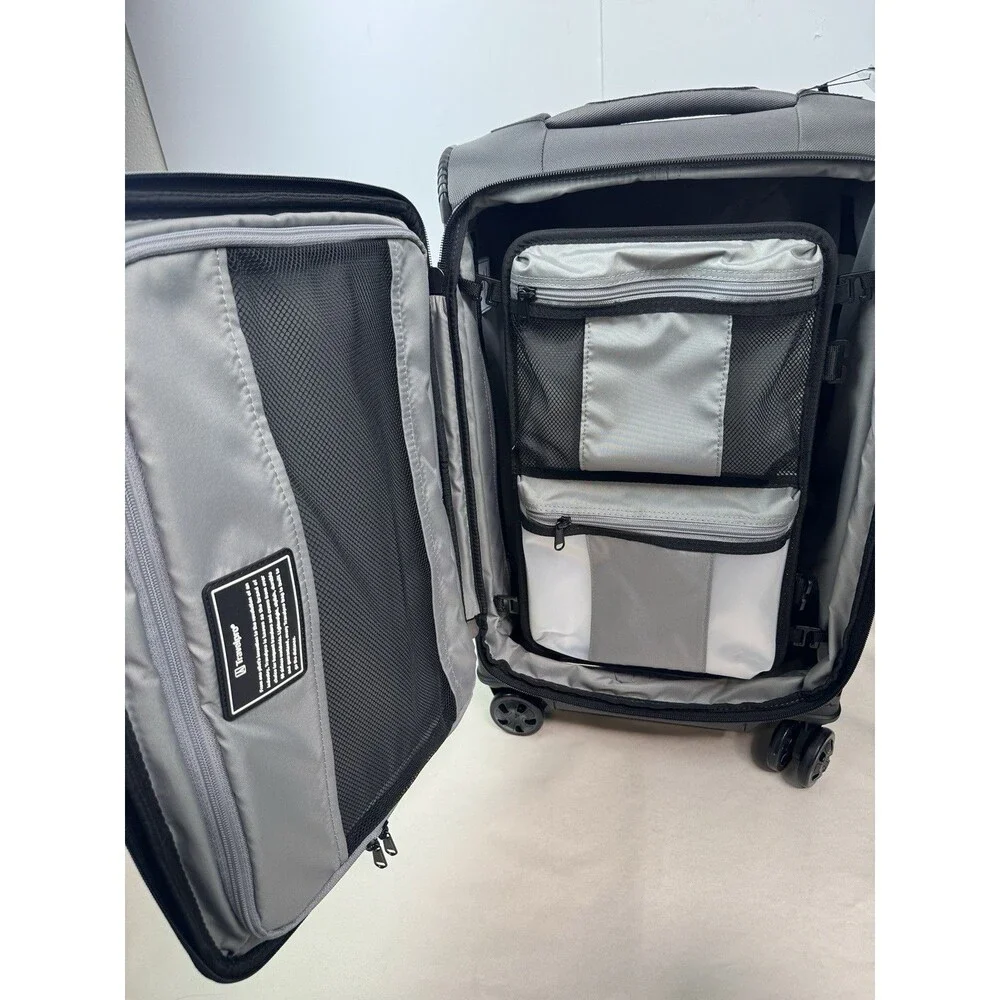Travelpro Crew Classic Carry-On Spinner Suitcase Luggage , Titanium Grey